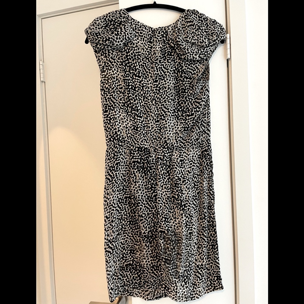 Maje animal-print midi dress